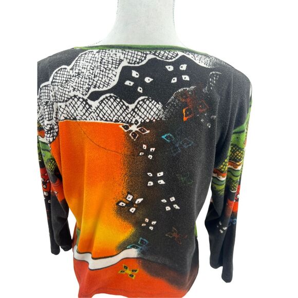 Chico’s cotton embroidering top details - Picture 5 of 11